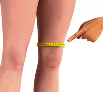 How to measure above knee circ.