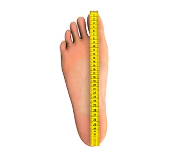 How to measure foot length