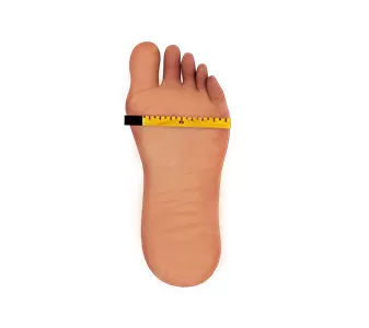 How to measure foot width