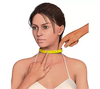 How to measure neck circ.