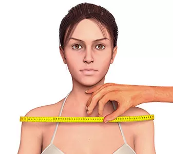 How to measure shoulders circ.