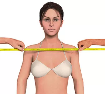 How to measure shoulders width